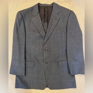 Hickey‑Freeman Men’s Gray Wool Sport Coat Blazer 40 Short USA Made